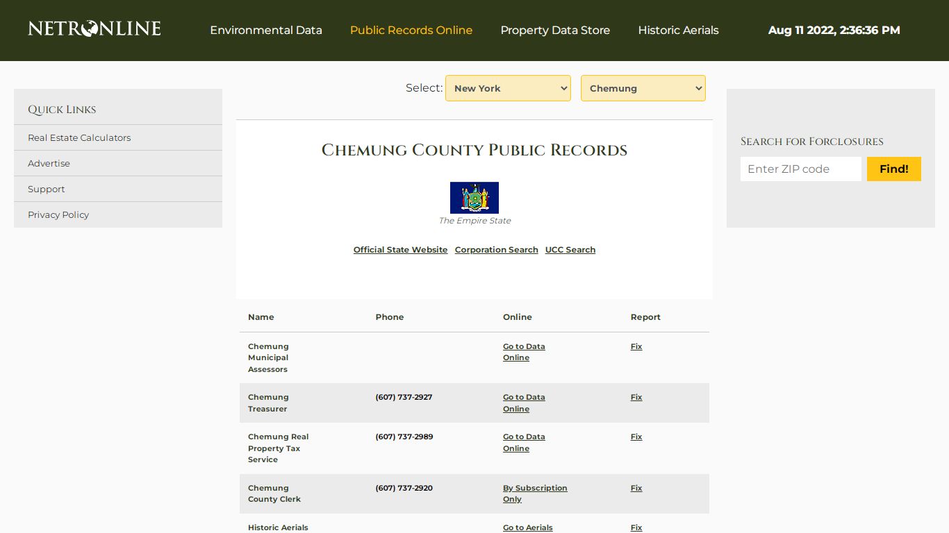 Chemung County Public Records - NETROnline.com